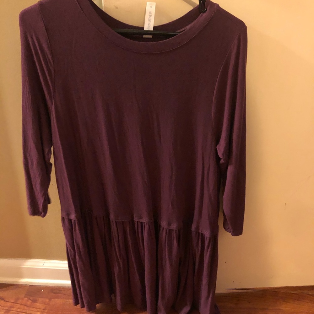 Zenana Premium eggplant top, size M